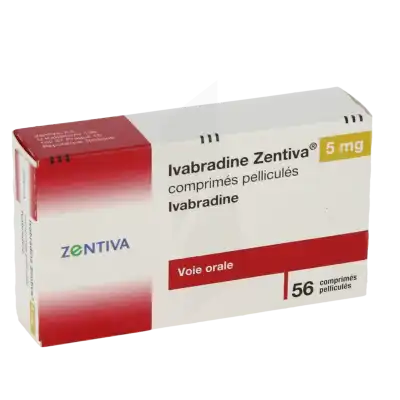 IVABRADINE ZENTIVA 5 mg, comprimé pelliculé