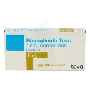 Repaglinide Teva 1 Mg, Comprimé