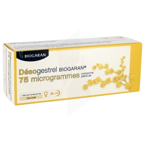 Desogestrel Biogaran 75 Microgrammes, Comprimé Pelliculé