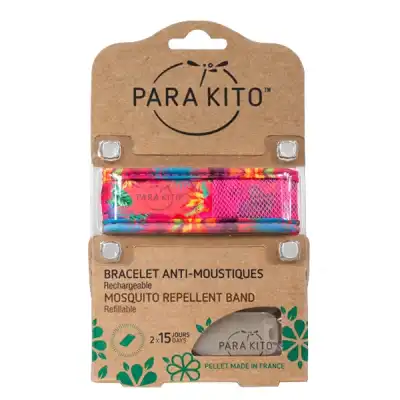 Parakito Jungle-tropical Bracelet Répulsif Anti-moustique Summer Time B/2 à Libourne
