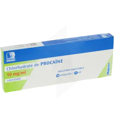 CHLORHYDRATE DE PROCAINE LAVOISIER 10 mg/ml, solution injectable
