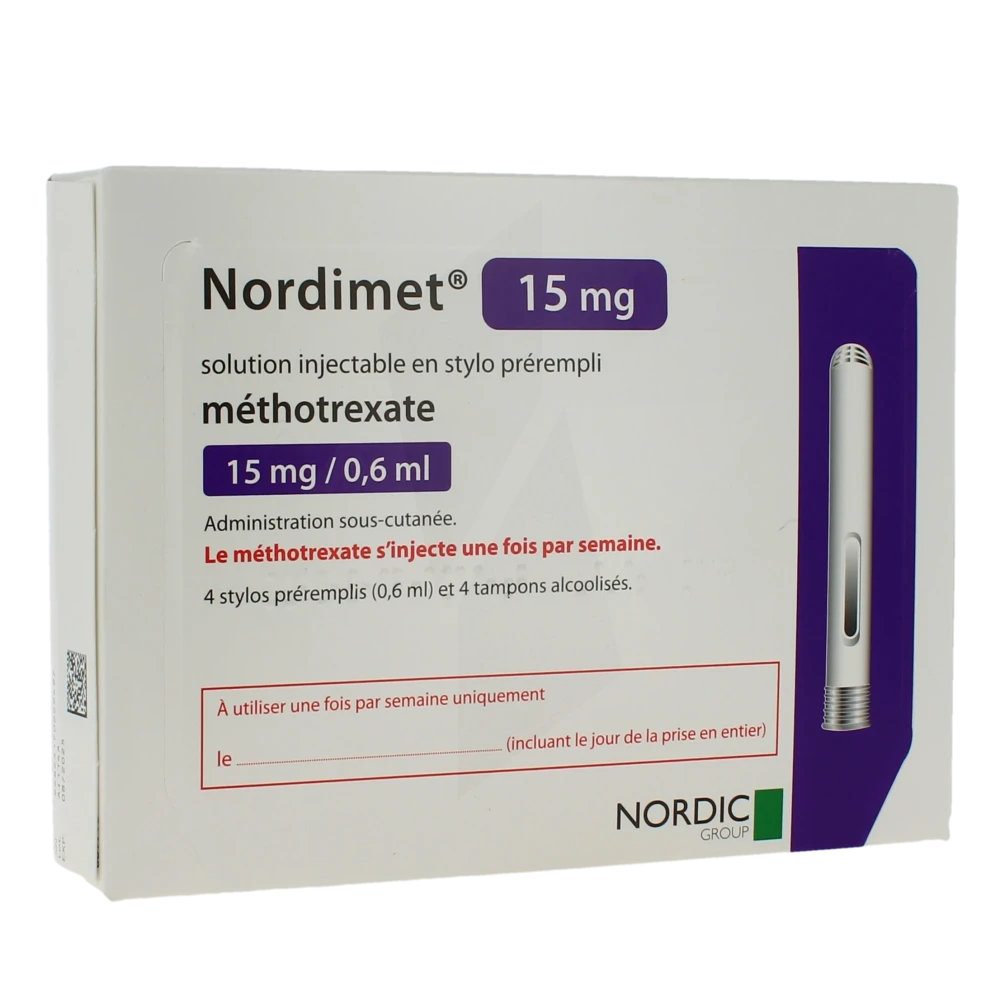 Nordimet 15 Mg, Solution Injectable En Stylo Prérempli