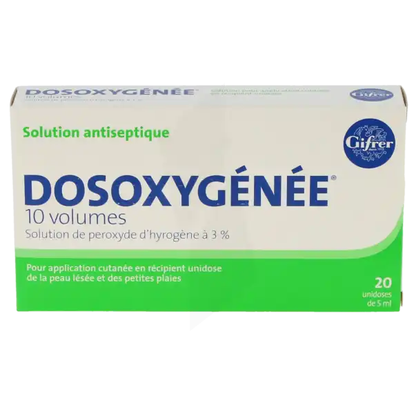 Dosoxygenee 10 Volumes, Solution Pour Application Cutanée En Récipient Unidose