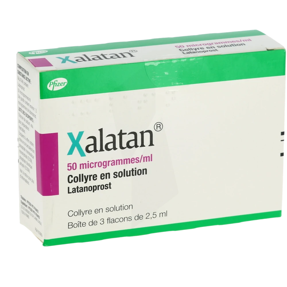 Xalatan 50 Microgrammes/ml, Collyre En Solution