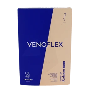 Venoflex Kokoon Absolu 2 Chaussette Mollet+ Femme Beige Naturel Taille 2n