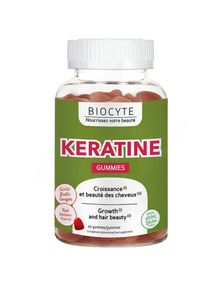 Biocyte Kératine Gummies B/60