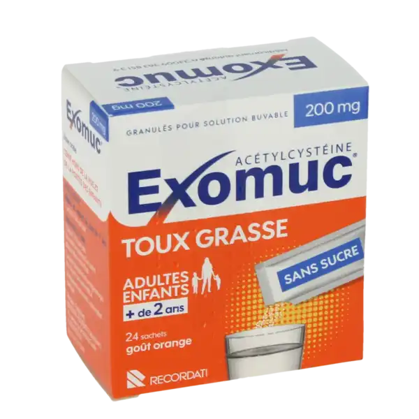 Exomuc 200 Mg, Granulés Pour Solution Buvable En Sachet