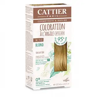 Cattier Coloration Kit 7.0 Blond 120ml à PARIS