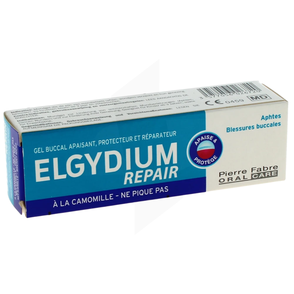 Elgydium Repair Gel Buccal Apaisant Protecteur Et Réparateur T/15ml