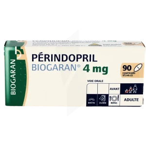 Perindopril Biogaran 4 Mg, Comprimé Sécable