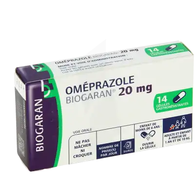 Omeprazole Biogaran 20 Mg, Gélule Gastro-résistante à RUMILLY