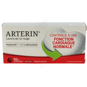 Arterin Levure De Riz Rouge 2,9 Mg Comprimés B/90