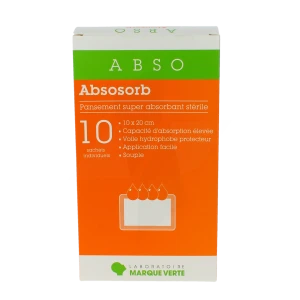 Absosorb Pans.super Abs. 10x20cm  Bt10