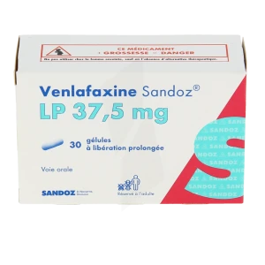 Venlafaxine Sandoz Lp 37,5 Mg, Gélule à Libération Prolongée
