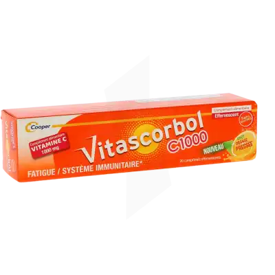 Vitascorbol C 1000 Comprimés Effervescents Boîte De 20 à TOULOUSE