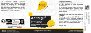 Iphym Conseil Acitalgil Prevent Gélules B/60