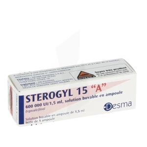 Sterogyl 15 "a" 600 000 Ui/1,5 Ml, Solution Buvable En Ampoule