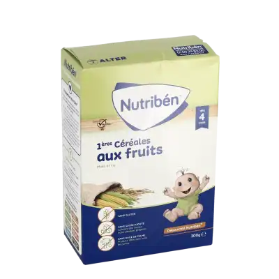 Nutribén Sans Gluten Farine 1ère Céréales Aux Fruits B/300g à CERNAY