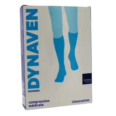 Sigvaris Dynaven Semi-opaque Fin Chaussette Classe 2 Homme Marine Long Xxl à Pleuven
