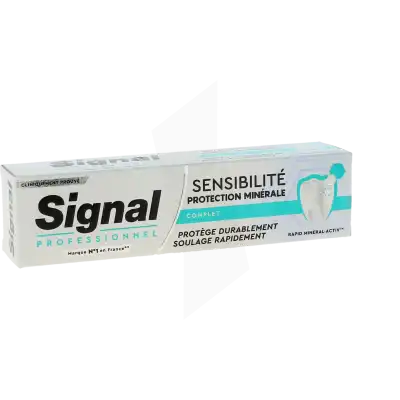 Signal Sensibilite Protection Minerale Complet Pâte Dentifrice Menthe Tube De 75 Ml à MONDONVILLE