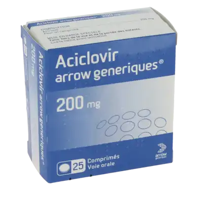 Aciclovir Arrow Generiques 200 Mg, Comprimé à Bordeaux