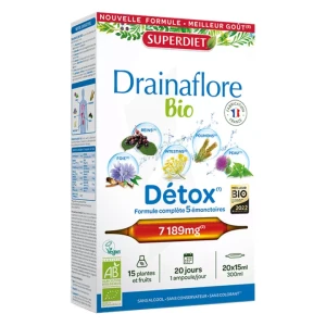 Drainaflore Bio 20 Ampoule/15ml+spiruline