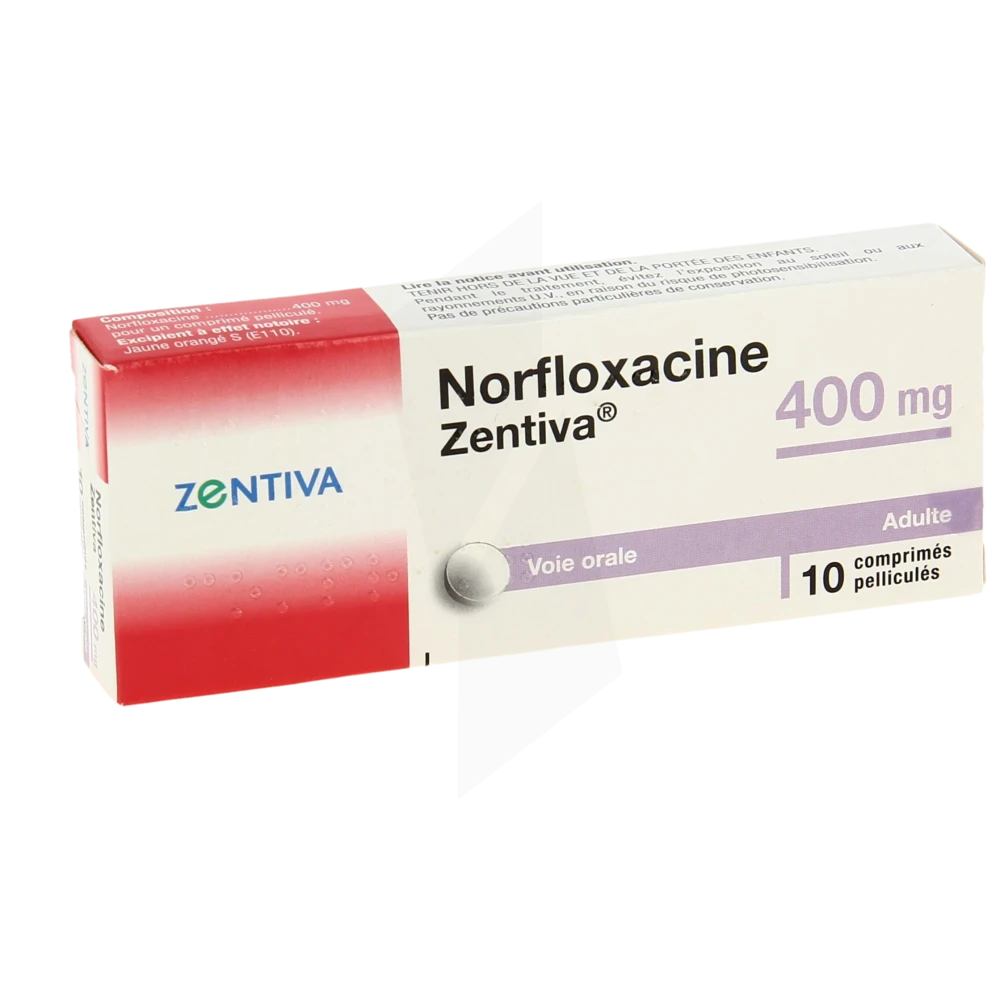 Norfloxacine Zentiva 400 Mg, Comprimé Pelliculé