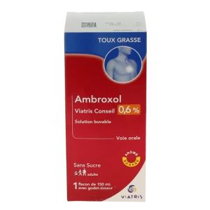 Ambroxol Viatris Conseil 0,6 %, Solution Buvable