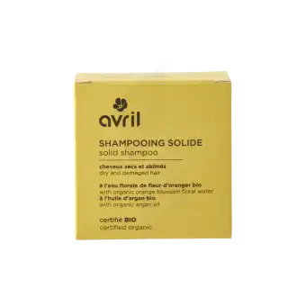 Avril Shampooing Solide Saponifié à Froid Cheveux Secs Et Abîmés Bio 100g à LIVRON-SUR-DROME