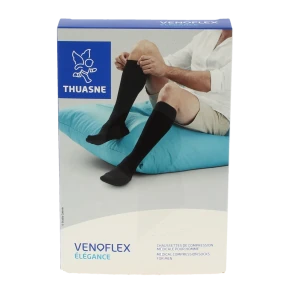 Venoflex Elegance 3 Chaussette Homme Noir Taille 2n