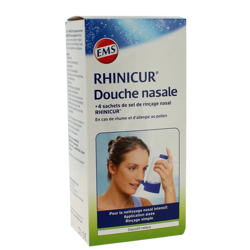 Rhinicur Prép Pour Solution Nasale Lavage Des Fosses Nasales 4sach/2,5g+appareil