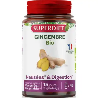 Superdiet Gingembre Bio Gélules B/45 à VILLENEUVE-LOUBET