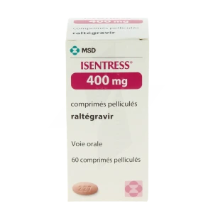 Isentress 400 Mg, Comprimé Pelliculé