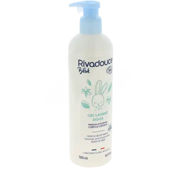 Rivadouce Bébé Bio Gel Doux Lavant Fl Pompe/500ml