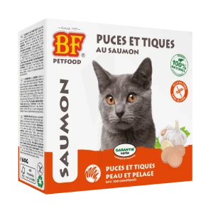 Biofood Chat Anti Puces Et Tiques Naturel Au Saumon