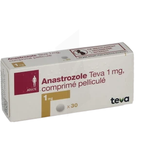 Anastrozole Teva 1 Mg, Comprimé Pelliculé