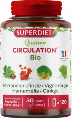 Super Diet Quatuor Circulation Bio Gélules B/120 à BRUGES