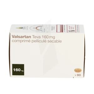 Valsartan Teva 160 Mg, Comprimé Pelliculé Sécable