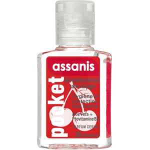 Assanis Pocket Parfumés Gel Antibactérien Mains Cerise 20ml