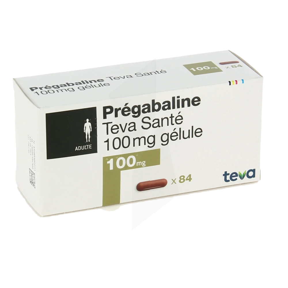 Pregabaline Teva Sante 100 Mg, Gélule