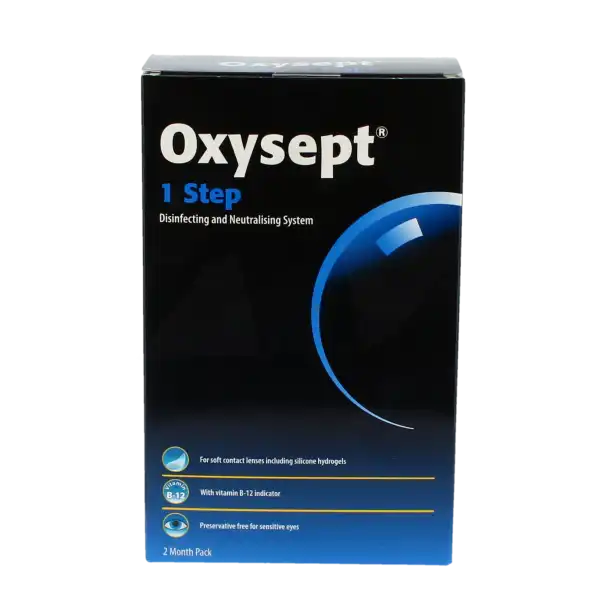 Oxysept 1 Etape Solution, 300 Ml, Pack 2 + 30 Comprimés