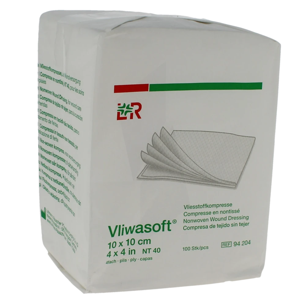 Lohmann & Rauscher Vliwasoft Compresse Non Stérile Non Tissée 10x10cm B/100
