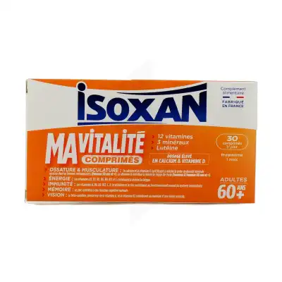 Isoxan Ma Vitalite 60+ Cpr B/30 à Mérignac