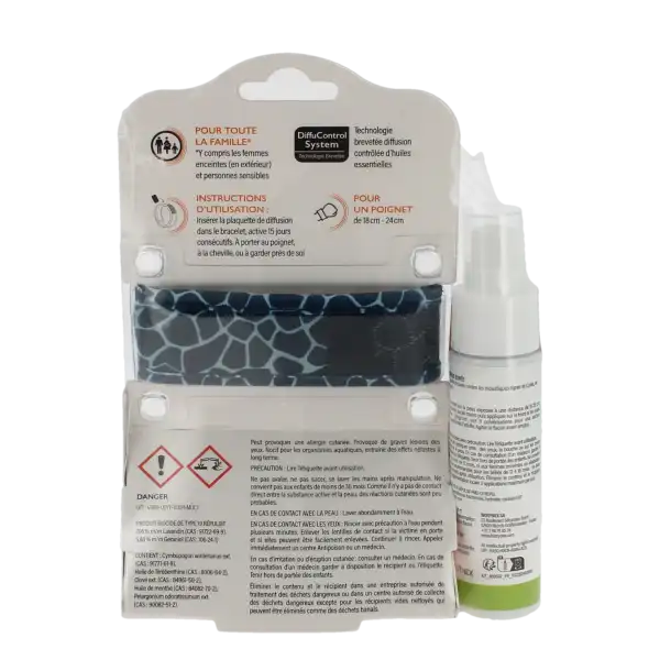 Parakito Bracelet Anti-moustique Adulte Girafe +spray Offert 30ml