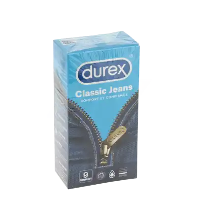 Durex Classic Jeans Préservatif Avec Réservoir B/9 à Fontenay-sous-Bois