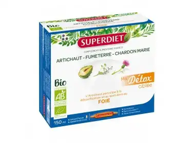 Superdiet Ma Détox Ciblée Artichaut Bio Solution Buvable Foie 10 Ampoules/15ml à Narbonne