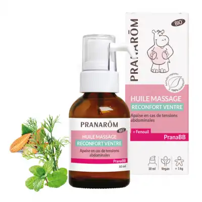 Pranarôm Pranabb Huile De Massage Réconfort Ventre Bio Fl/30ml à AMBARÈS-ET-LAGRAVE