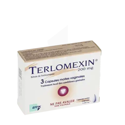 Terlomexin 200 Mg, Capsule Molle Vaginale à Talence