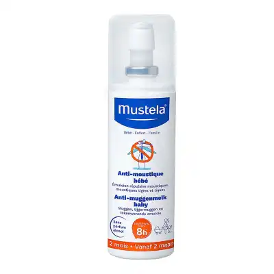 Mustela Bébé Solution Anti-moustique Dès 2mois Fl Pompe/100ml à Les Eglisottes et Chalaure