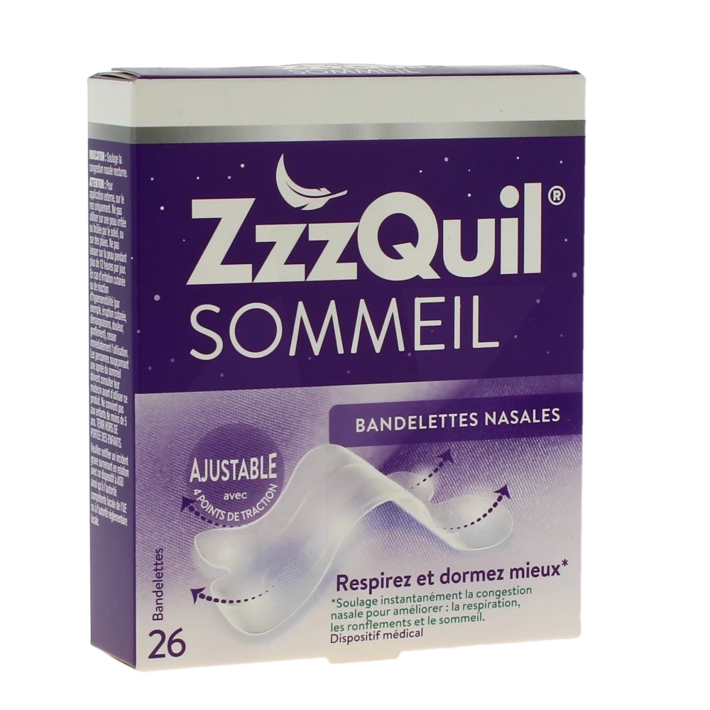 Zzzquil Sommeil Bandlette Nasal Boîte De 26